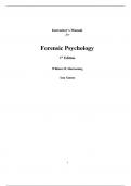Instructor Manual For Forensic Psychology 1st Edition By William Harmening, Ana Gamez (All Chapters, 100% Original Verified, A+ Grade)