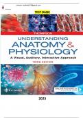 COMPLETE Elaborated Test Bank For Understanding Anatomy & Physiology: A Visual, Auditory, Interactive Approach 3rd Edition Gale Sloan Thompson 2023