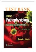 Test Bank for Porth's Pathophysiology: Concepts of Altered Health States 10th Edition by Tommie L. Norris  ISBN:9781496377555 | Complete Guide A+