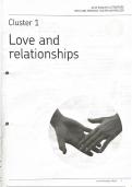 GCSE AQA English Literature Annotated 'Love and Relationships' with Notes and Example Answers to Exam Questions