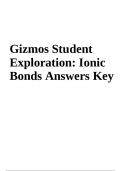 GIZMOS STUDENT EXPLORATION :Ionic Bonds Answers Key latest update 2024