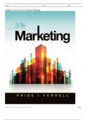 Test Bank for Marketing 2016, 18th Edition, William M. Pride, O. C. Ferrell