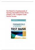 Test Bank for Fundamentals of Nursing 11th Edition Potter Perry (Chapter 1-50) Complete Guide 2023