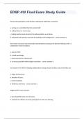 EDSP 432 Final Exam Study Guide question n answers 