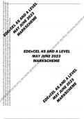 EDEXCEL A LEVEL 2023 CHINESE 9CN0 MARKSCHEME PAPER 1