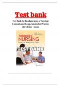 Test Bank - Fundamentals of Nursing Concepts and Competencies for Practice ,9th Edition by Ruth F Craven , Constance Hirnle , Christine Henshaw | Chapter 1 - 43 | All Chapters
