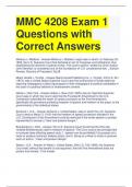 MMC 4208 Exam 1 Questions with Correct Answers