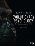 Evolutionary psychology the new science of the mind david m buss compressed with all chapter 100% complete 