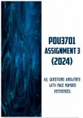 PDU3701 Assignment 3 2024 with References
