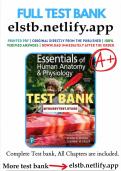 Test bank for essentials of human anatomy and physiology 13th edition marieb full chapter 2023-2024 Updated/ Rated A+