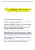   CAAN, HSAN, BOSR DCF questions and answers 100% guaranteed success.