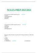 NCLEX PREP 2023/2024