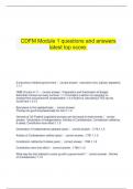   CDFM Module 1 questions and answers latest top score.