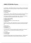 CMKG CPCM Mini Exams Questions & Answers 2024 ( A+ GRADED 100% VERIFIED)