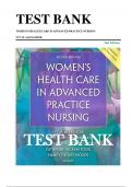 Test Bank for Women's Health Care in Advanced Practice Nursing, Second Edition by Alexander ISBN:9780826190017| All chapters| Complete Guide A+