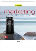 Test Bank - Marketing 8th Edition by Dhruv Grewal & Michael Levy  - Complete, Elaborated and Latest Test Bank. ALL Chapters(1-18) Included and Updated for 2024
