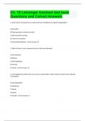 Ch. 18 Lehninger biochem test bank Questions and Correct Answers.