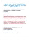 NURS 611 EXAM 3 PATHO 2 TEST BANKS 2024 LATEST  UPDATED ACTUAL EXAM 100% COMPETE QUESTIONS &  CORRECTLY HIGHLIGHTED ANSWERS WTH RATIONALES A+  GRADE GUARANTEED PASS.