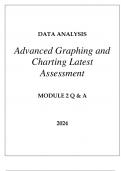 DATA ANALYSIS ADVANCED GRAPHING AND CHARTING LATEST ASSESSMENT MODULE 2 Q & A