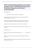 S/P2 understanding pollution prevention practice exam The Definitive Document: Positively Evaluated and Expert-Endorsed 2024