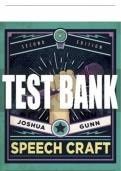 Test Bank For Speech Craft - Second Edition ©2021 All Chapters - 9781319201562