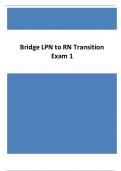 Bridge LPN to RN Transition Exam 1