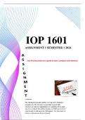IOP1601 Assignment 1 Semester 1 2024