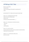 AP Biology 86 Unit 1 Test Questions And Answers