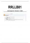 RRLLB81 Assignment 1 Solutions Semester 1 2024