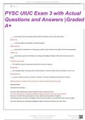PYSC 230 UIUC EXAM 3 WITH ACTUAL QUESTIONS AND ANSWERS |2024 (NEWEST) GRADED A+