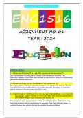 ENG1516 S1 ASSIGNMENT 1 2024 (FULL ANSWERS)