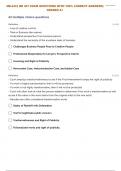BLAW 447 EXAM 1 STUDY GUIDE QUESTIONS WITH 100% CORRECT ANSWERS| GRADED A+
