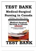 TEST BANK MEDICAL-SURGICAL NURSING IN CANADA 4TH EDITION- LEWIS, BUCHER, HARDING