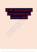 RCFE Administrator test questions and answers 2024.RCFE Administrator test questions and answers 2024.
