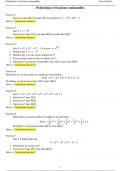 46 exercices Corrigèes sur les Polynômes et fractions rationnelles _ contient ( factorisation - demonstration des racines ) 1er année universitaire _ Algebre1_