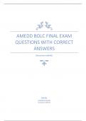 AMEDD BOLC Final Exam questions with correct answers