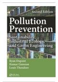 Solution Manual for Pollution Prevention Sustainability, Industrial Ecology, and Green Engineering, 2nd Edition By Ryan Dupont