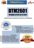 DTM2601 TUTORIAL LETTER 2024