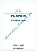 ENG2613 ASSIGNMENT 1  ANSWERS 2024