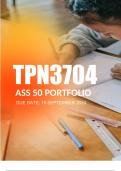 TPN3704 Assignment 50 Portfolio Due 18 Sept 2024