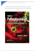 Complete Test Bank Porth's Pathophysiology: Concepts of Altered Health States 10th Edition Test Bank Chapter 1-52 | Complete Guide 2024