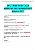 WPC 480 midterm | 200+ Questions and Answers Graded A+ Latest 2023