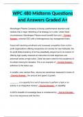 WPC 480 Midterm Questions and Answers Graded A+