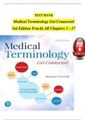 TEST BANK FOR MEDICAL TERMINOLOGY GET CONNECTED, 3rd EDITION, ALL CHAPTERS 1 - 17, COMPLETE NEWEST VERSION