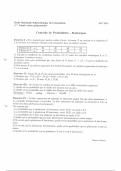 ( Examens & exercices ) corrigés - Probabilités et statistiques 1 - 1ère année universitaire
