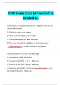 TCFP Exam 2023 (Answered) & Graded A+