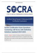 SOCRA-Certified Clinical Research Professional (CCRP) Compilation Bundle. 