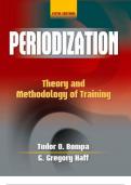 Periodization Theory and Methodology of Training Tudor O. Bompa, PhD York University G. Gregory Haff, PhD West Virginia University  5th edition