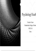 PSYC 110N Week 8 Final Project; Psychology Yearbook