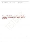 Women’s Health Care in Advanced Practice Nursing2nd Edition Revised Edition 2024/25 Testbank  